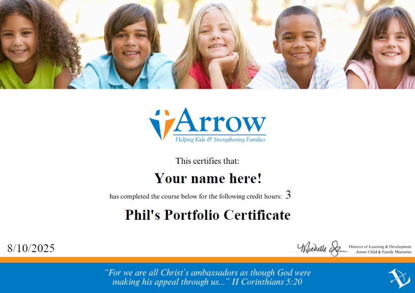 Training Certificate Example